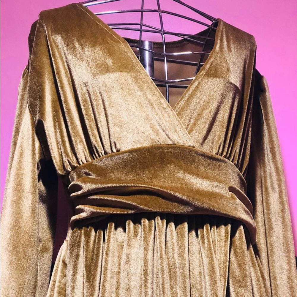 Gold Velvet Gown